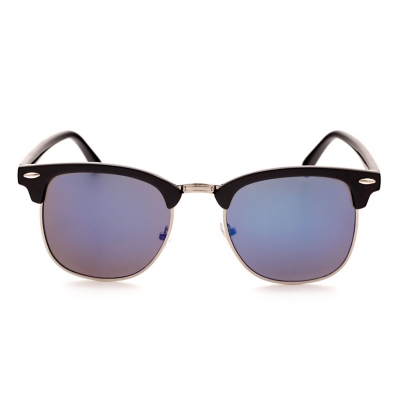 Women's Casual Wooden Retro Metal Large Frame Square Sunglasses YOYOTSHOP.com