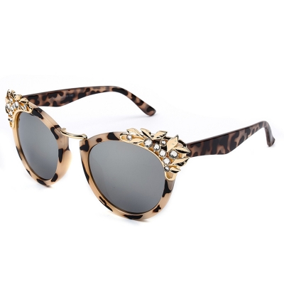 Women's Fashion Plastic Resin Rhinestone Cat Eye Sunglasses YOYOTSHOP.com