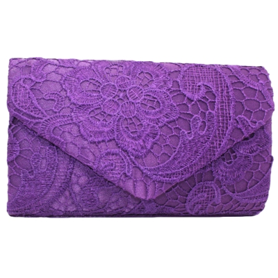 Socialite Floral Lace Evening Club Envelope Clutch Bag SQEXPFASHION.com