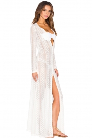 Summer Breeze Lace Crochet Maxi Beachwear