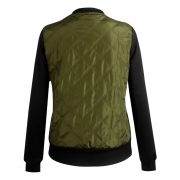 Long Sleeve Color Block Cotton-padded Jacket