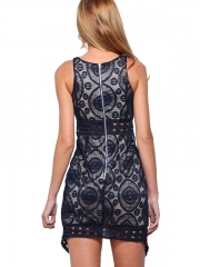 Fashion-conscious Lace Mini Dress