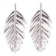 Fashion Leaf Shape Solid Color Earrings