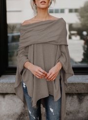 Off Shoulder Irregular Loose Fit Tee