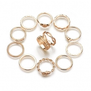 Casual Alloy Twelve Ring Set Fashion Ring