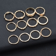 Casual Alloy Twelve Ring Set Fashion Ring