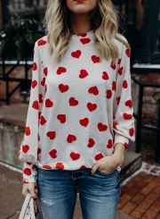 Fashion Sweetheart Printed Loose Fit Tee