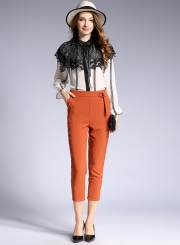 Fashion Long Sleeve Lace Button down Shirt