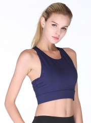 Women's Fashion Cross Back Wireless Sports Yoga Bra