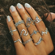 Women's Fashion Alloy Multiple Sets Of Rings