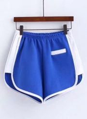 High Elastic Waist Sports Shorts