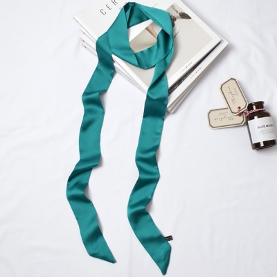 Fashion Solid Color Long Narrow Scarves zecalaba.com