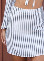 Women's Fashion Striped Dress Outfit