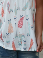 Printed Round Neck Tank Top