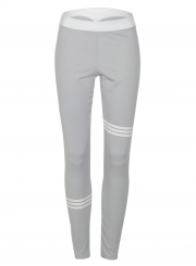 Fashion Slim Striped Color Blocked Sports Leggings