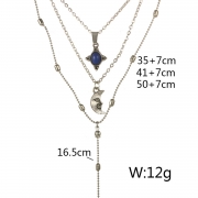 Fashion Vintage Alloy Multilayers Clavicle Pendant Necklace